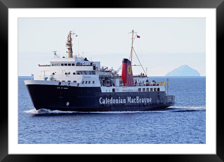 Caledonian MacBrayne ferry MV Isle of Arran Framed Mounted Print by Allan Durward Photography