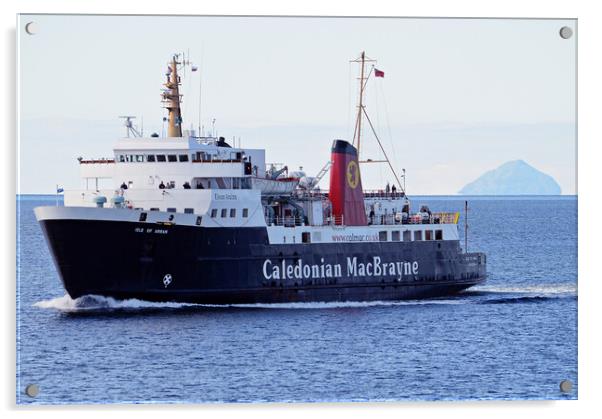 Caledonian MacBrayne ferry MV Isle of Arran Acrylic by Allan Durward Photography