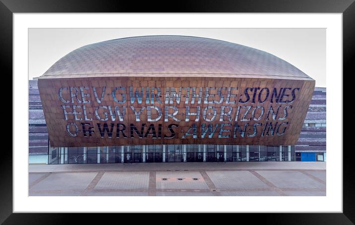 Wales Millennium Centre Framed Mounted Print by Leighton Collins