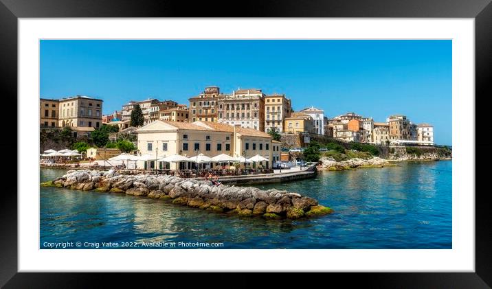 Corfu Town Framed Mounted Print by Craig Yates