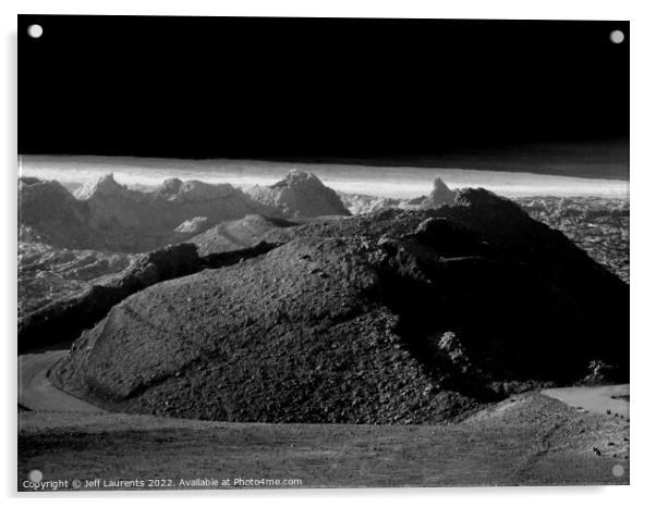 Black Volcanik, Lanzarote Acrylic by Jeff Laurents