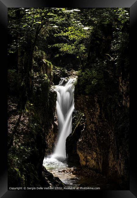 Waterfall Framed Print by Sergio Delle Vedove