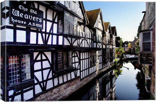 The Old Weavers House, Canterbury  Canvas Print by Alison Chambers