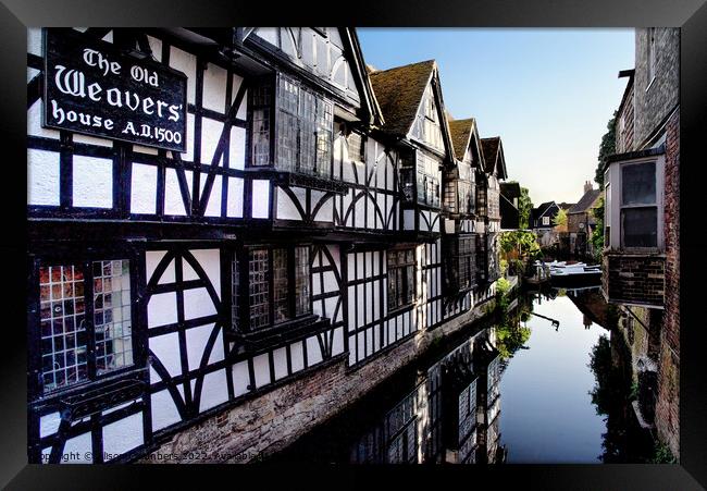 The Old Weavers House, Canterbury  Framed Print by Alison Chambers