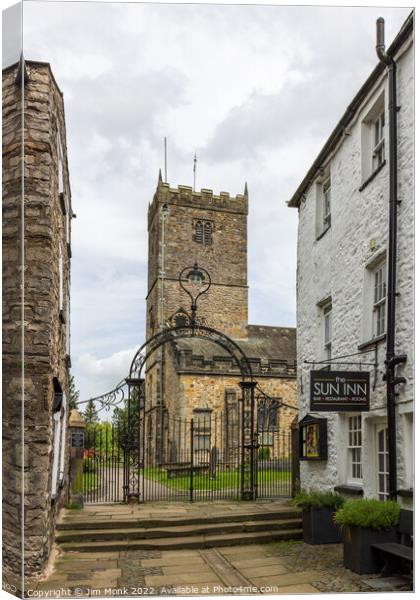 St Mary's Church, Kirkby Lonsdale Canvas Print by Jim Monk