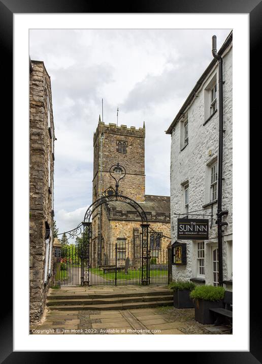 St Mary's Church, Kirkby Lonsdale Framed Mounted Print by Jim Monk