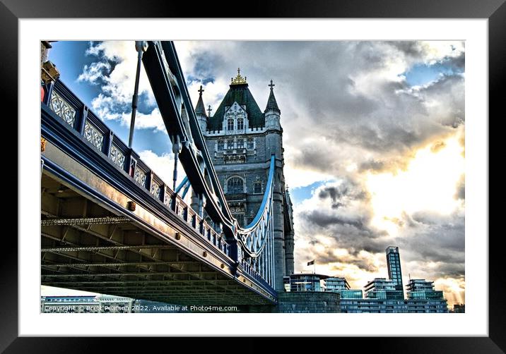 London Bridge Framed Mounted Print by Brett Pearson