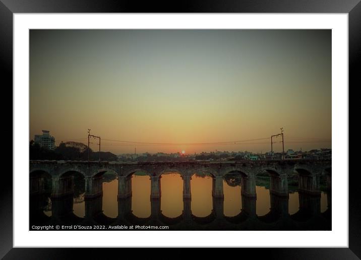 Harris Bridge Pune Framed Mounted Print by Errol D'Souza
