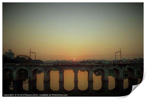 Harris Bridge Pune Print by Errol D'Souza
