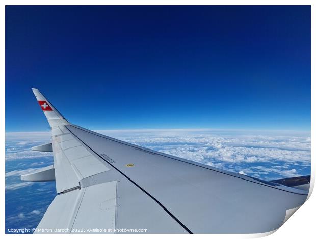 Flying Swiss Airlines  Print by Martin Baroch