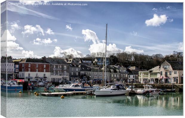 Padstow Harbour.Cornwall Canvas Print by kathy white