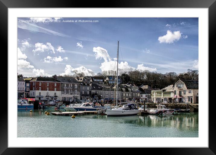 Padstow Harbour.Cornwall Framed Mounted Print by kathy white
