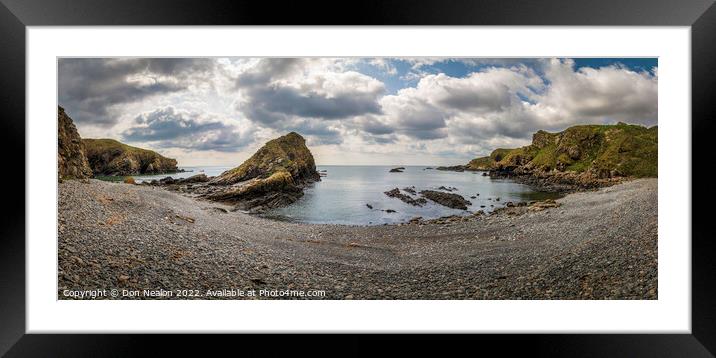 Whinnyfold bay Serenity by the Sea Framed Mounted Print by Don Nealon