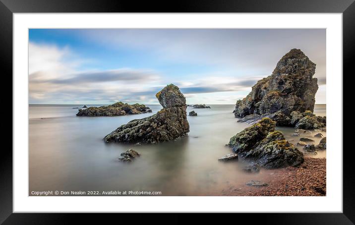 Majestic Sea Stacks Framed Mounted Print by Don Nealon