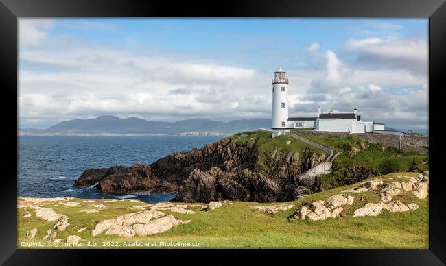 Fanad Head Lighthouse, Donegal, Ireland Framed Print by jim Hamilton