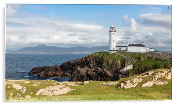 Fanad Head Lighthouse, Donegal, Ireland Acrylic by jim Hamilton
