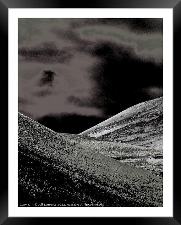 Lunar Landscape, Lanzarote Framed Mounted Print by Jeff Laurents