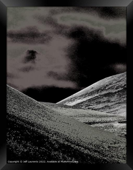 Lunar Landscape, Lanzarote Framed Print by Jeff Laurents