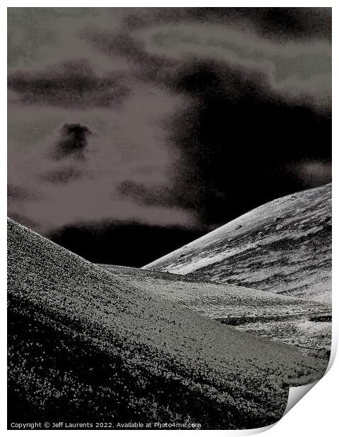 Lunar Landscape, Lanzarote Print by Jeff Laurents