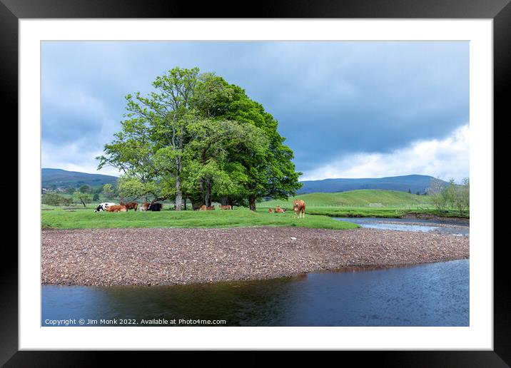 River Ure, Hawes Framed Mounted Print by Jim Monk