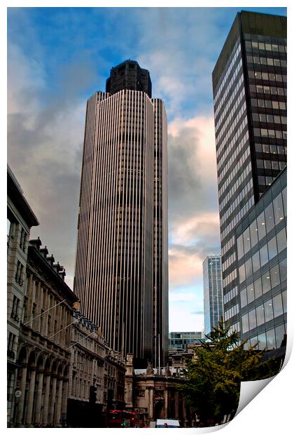 Tower 42 Formerly Natwest Building London UK Print by Andy Evans Photos