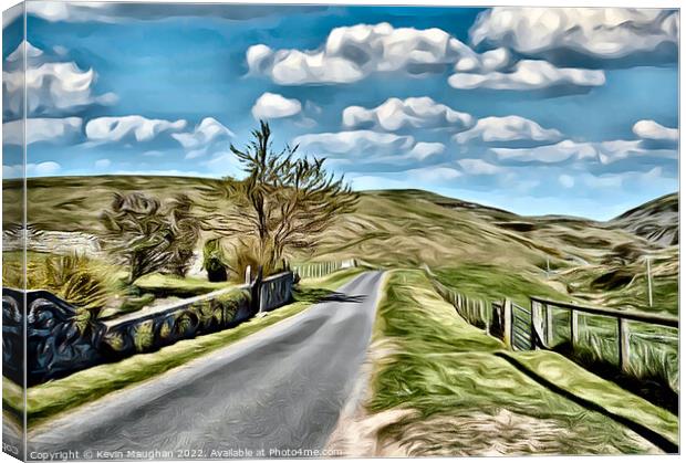 Ingram Valley 2 (Digital Art Image) Canvas Print by Kevin Maughan