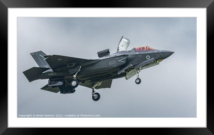 Lockheed Martin F-35 Lightning  Framed Mounted Print by Brett Pearson