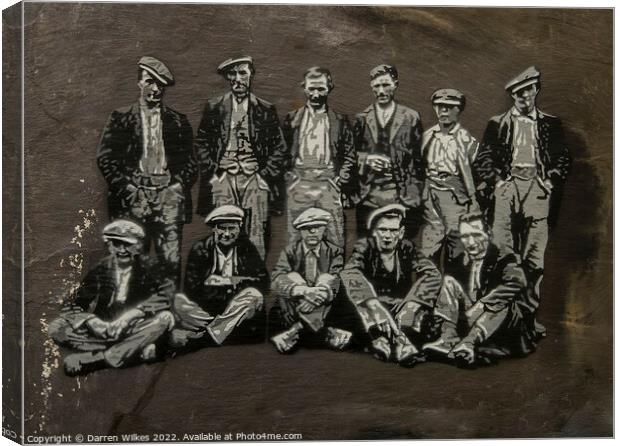 Dinorwic Quarry Miners Canvas Print by Darren Wilkes