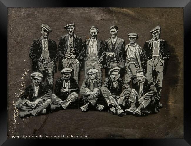 Dinorwic Quarry Miners Framed Print by Darren Wilkes