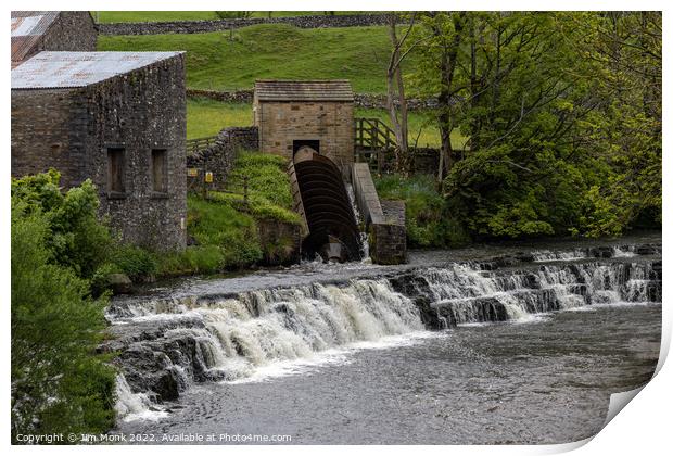 The River Bain Hydro, Bainbridge Print by Jim Monk