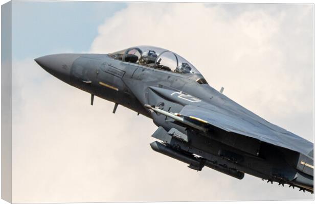 F-15 Strike Eagle CLimb Canvas Print by J Biggadike