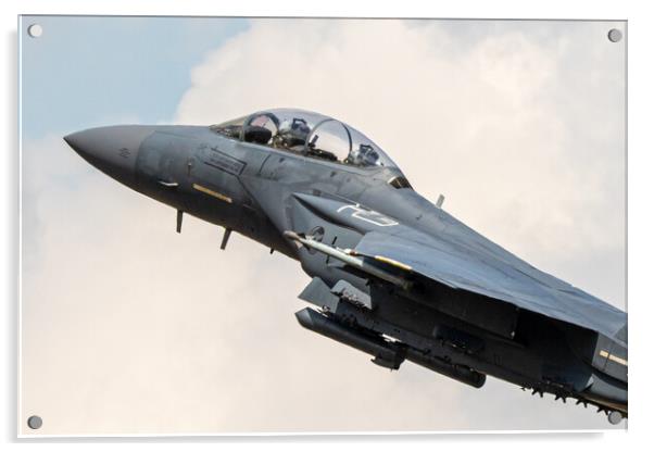 F-15 Strike Eagle CLimb Acrylic by J Biggadike