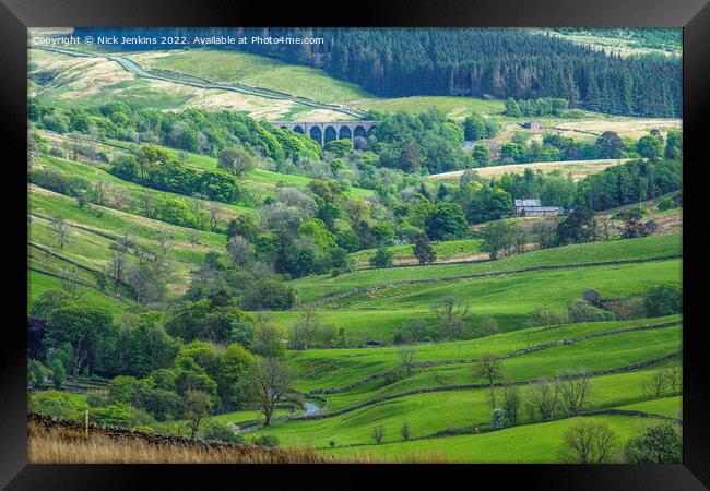 The top of Dentdale in Cumbria  Framed Print by Nick Jenkins