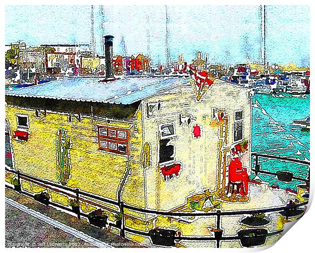 Boat, Ramsgate Royal Harbour Print by Jeff Laurents