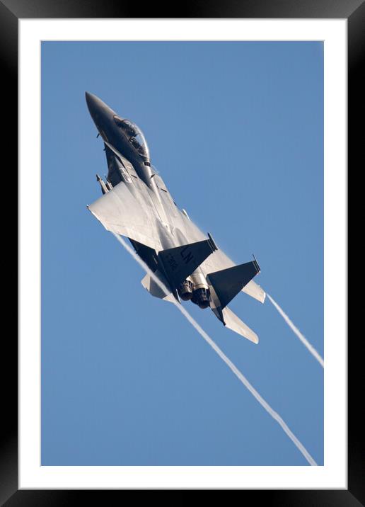 F-15E Strike Eagle Framed Mounted Print by J Biggadike