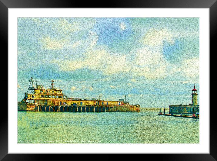 View of The Brasserie and Lighthouse, Ramsgate  Framed Mounted Print by Jeff Laurents