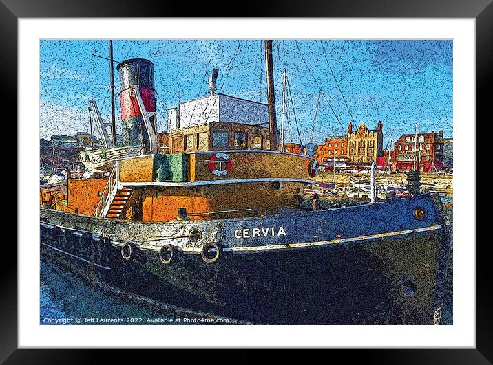 The Cervia,  Ramsgate Royal Harbour Framed Mounted Print by Jeff Laurents
