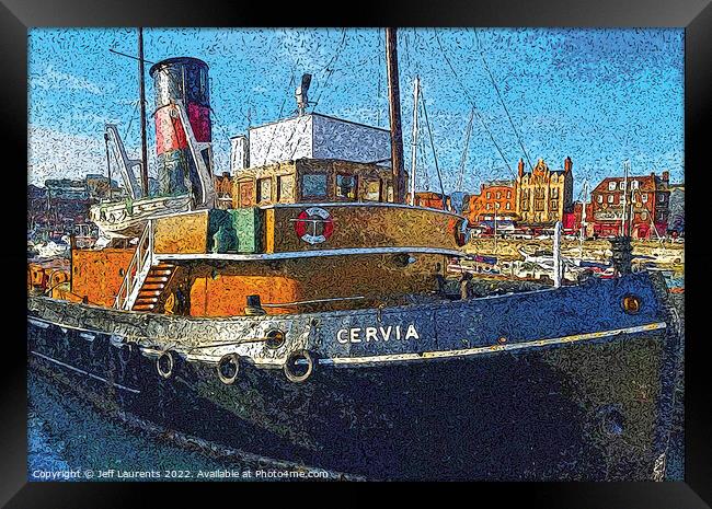 The Cervia,  Ramsgate Royal Harbour Framed Print by Jeff Laurents