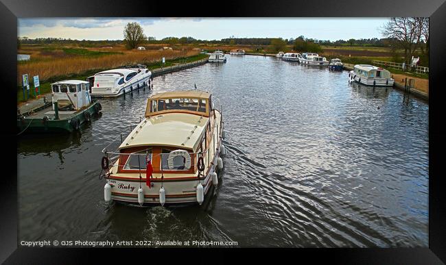 On The Broads Framed Print by GJS Photography Artist