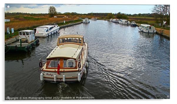 On The Broads Acrylic by GJS Photography Artist