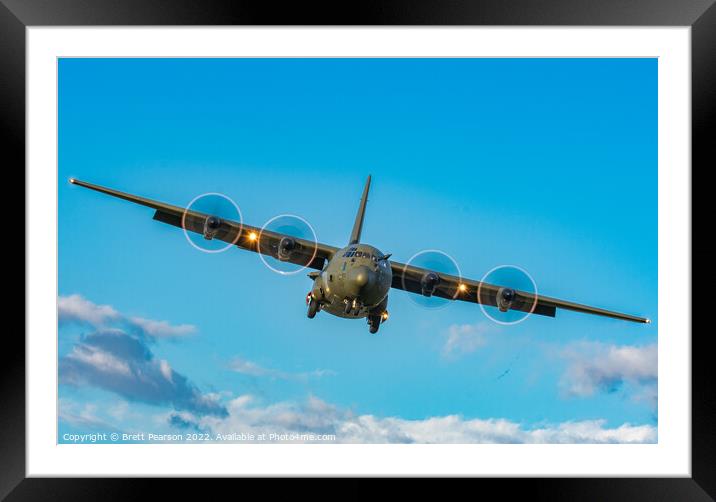Lockheed C-130 Hercules  Framed Mounted Print by Brett Pearson