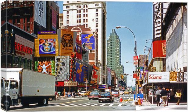 Times Square Canvas Print by Tom Gomez