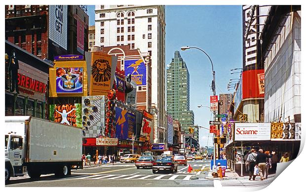 Times Square Print by Tom Gomez