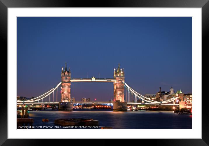 Tower Bridge Framed Mounted Print by Brett Pearson