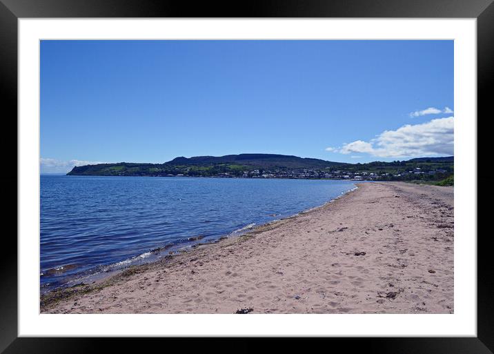 Beach view of Brodick, Arran Framed Mounted Print by Allan Durward Photography