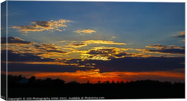 Dereham Sunset Canvas Print by GJS Photography Artist
