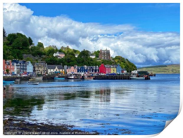 Tobermory on the Isle of Mull Print by yvonne & paul carroll
