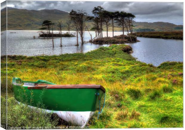 Loch Assynt Lochinver Road North West Scotland Canvas Print by OBT imaging