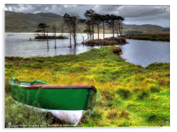 Loch Assynt Lochinver Road North West Scotland Acrylic by OBT imaging