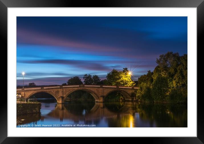 Bewdley Bridge Framed Mounted Print by Brett Pearson